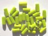 25 10x4mm Lime Tube Miracle Beads